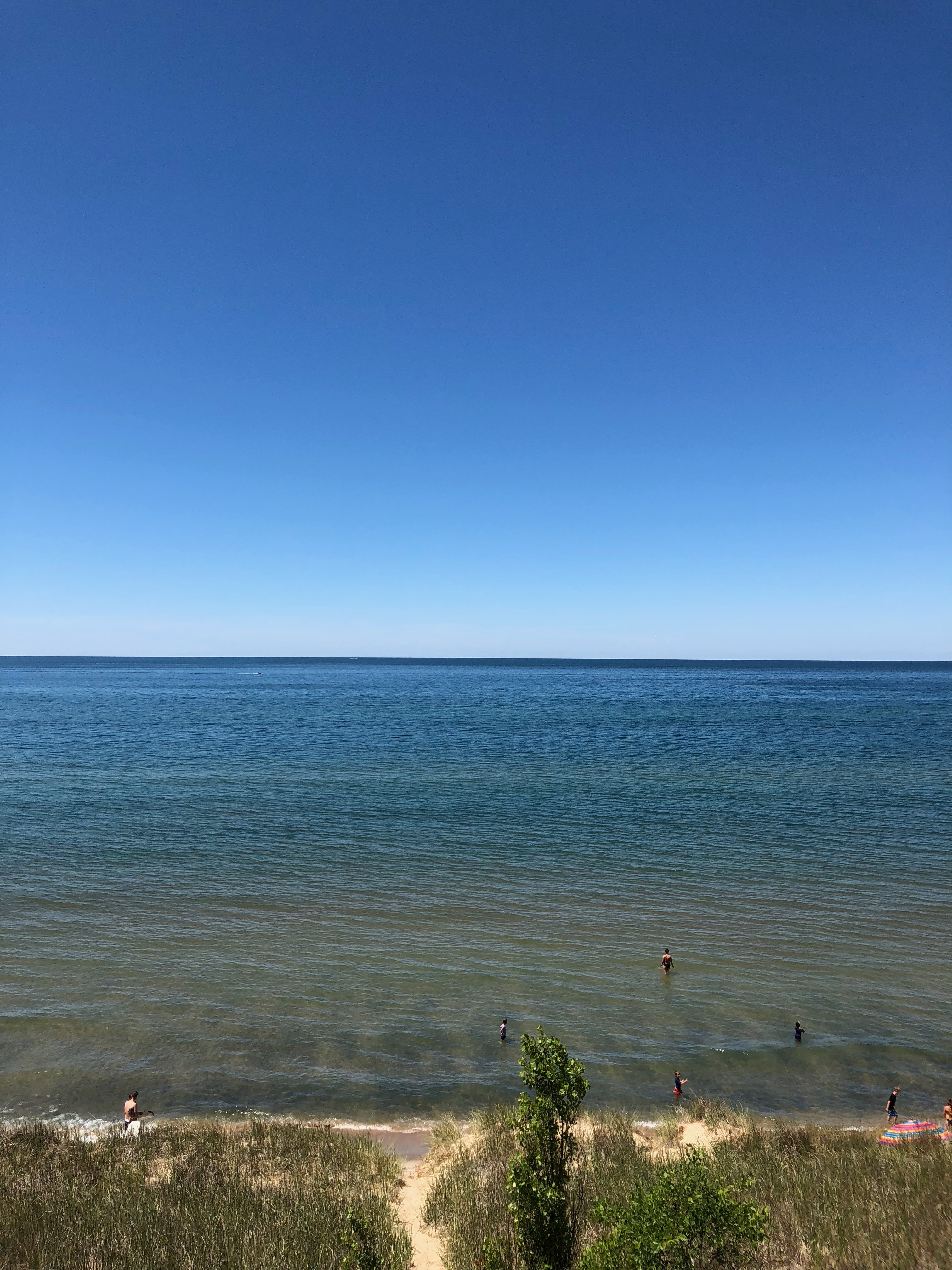Summer day at Lake Michigan