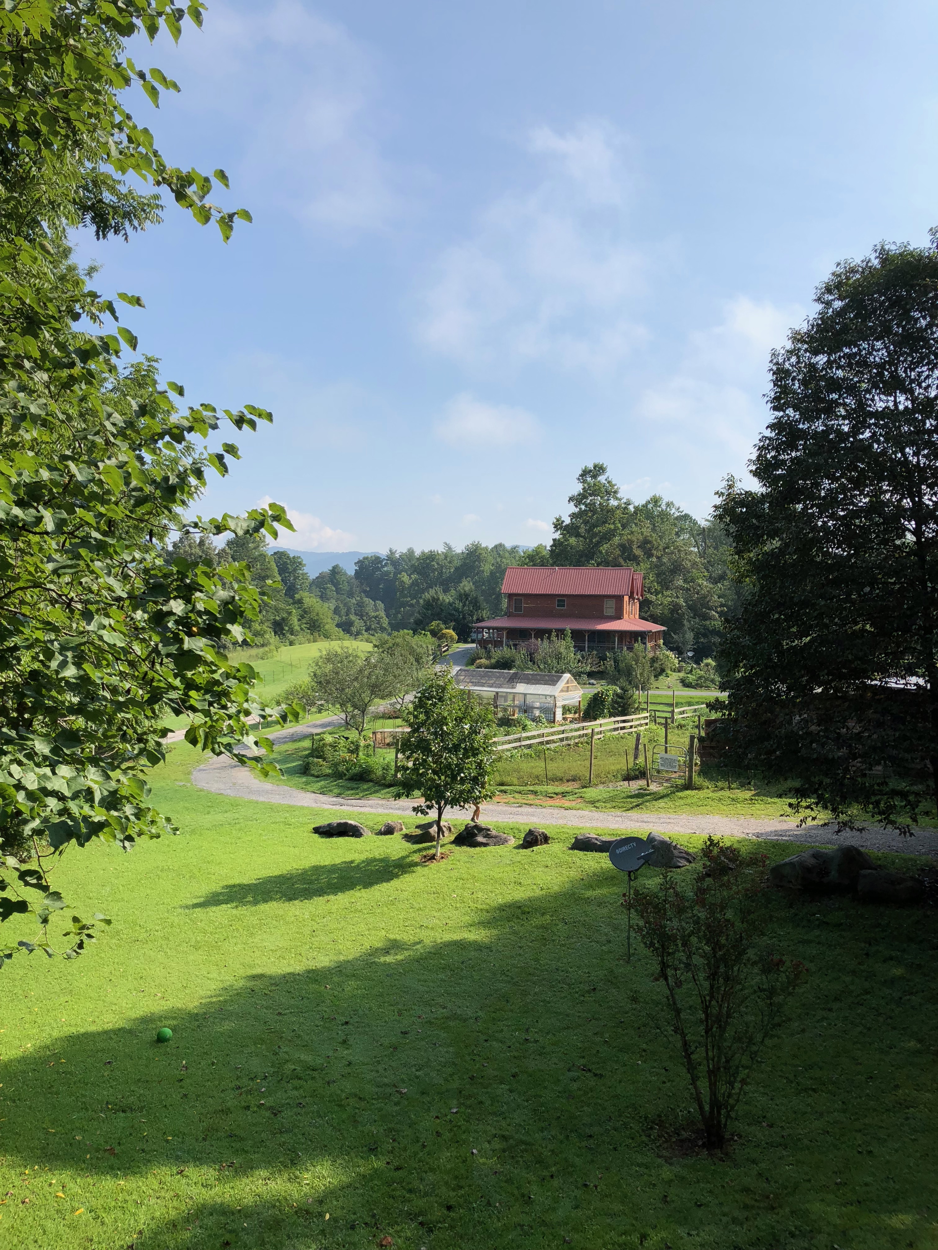 View from the porch of the Wrangler's Den