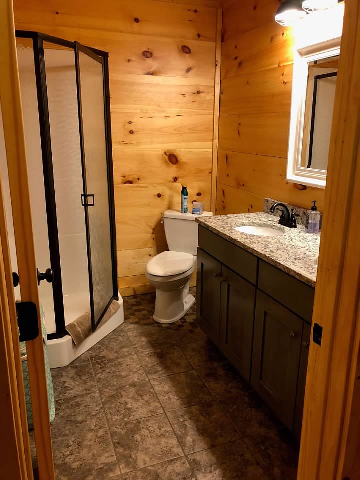 Recently remodeled bathroom