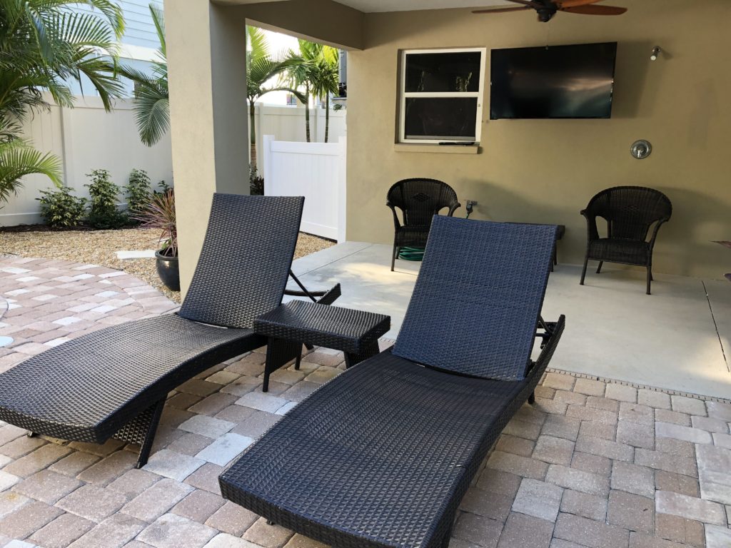 Lounge Area and Outdoor Shower