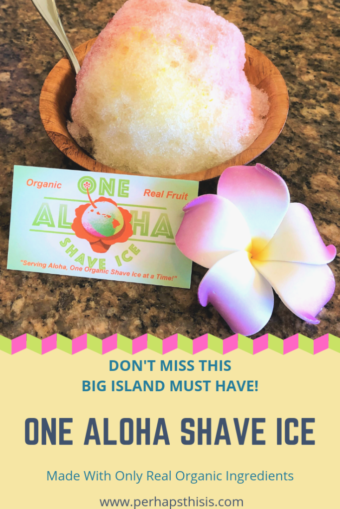 When visiting Hawaii, your vacation won't be complete without trying a local favorite, Shave Ice. This refreshing dessert is made from bits of ice shavings drizzled with fruit syrup.

One Aloha Shave Ice in Kailua-Kona, on the Big Island serves ORGANIC Shave Ice and they make their own syrups daily using fresh organic fruits and ingredients.

#hawaii #thingstodoonbigisland #hawaiilife #bigislandhawaii #hawaiianshaveice #organicshaveice