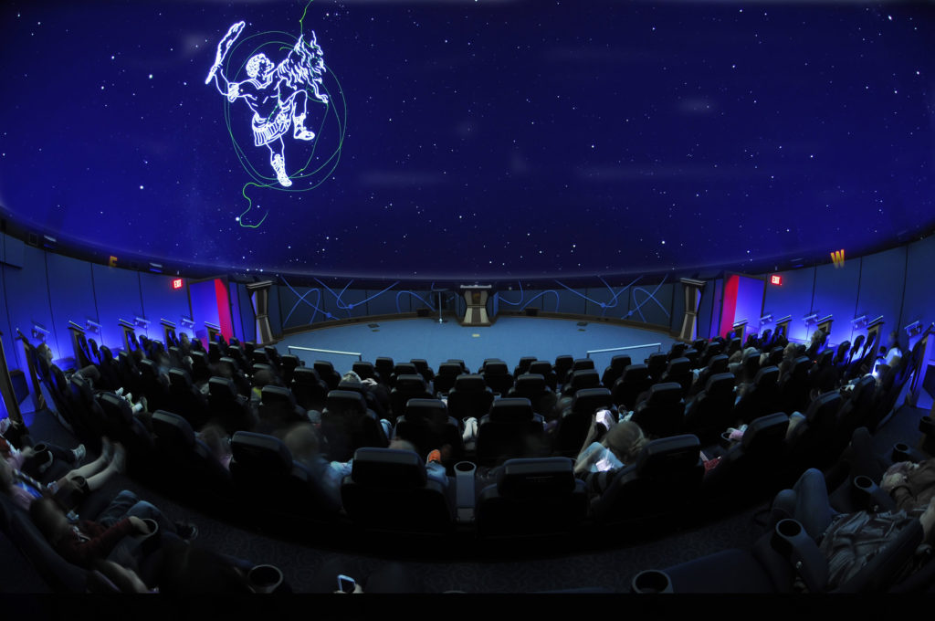 Inside the Bishop Planetarium 