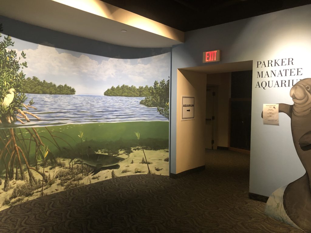Entrance to the Parker Manatee Rehabilitation Aquarium