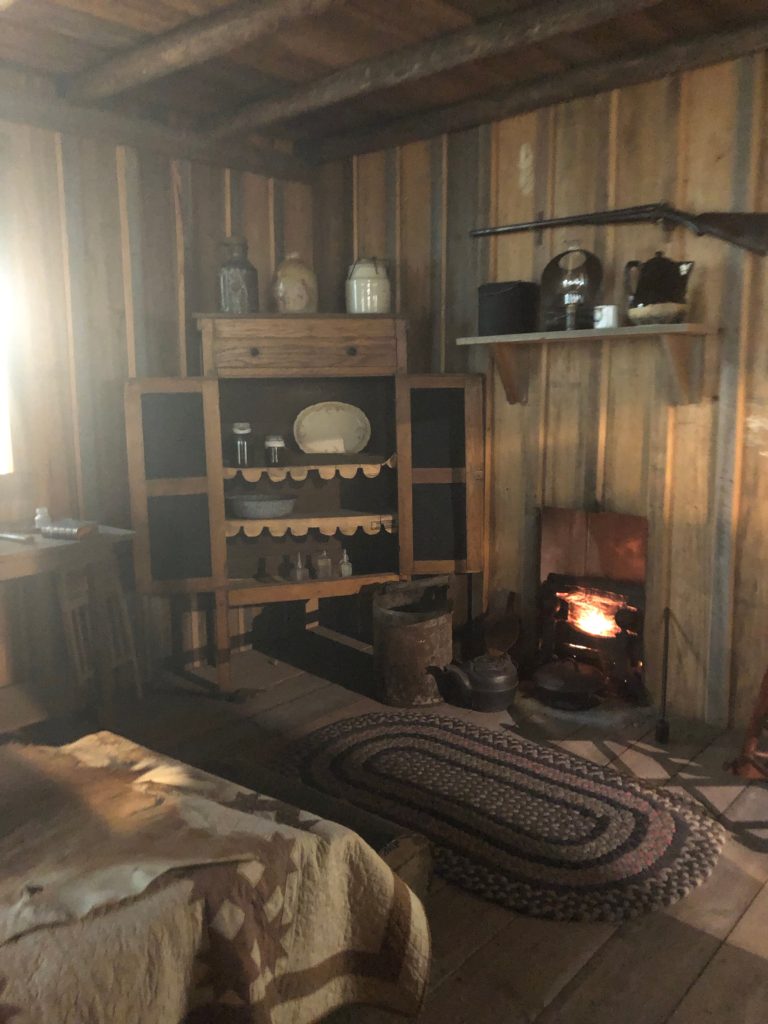 Inside view of early settlers home