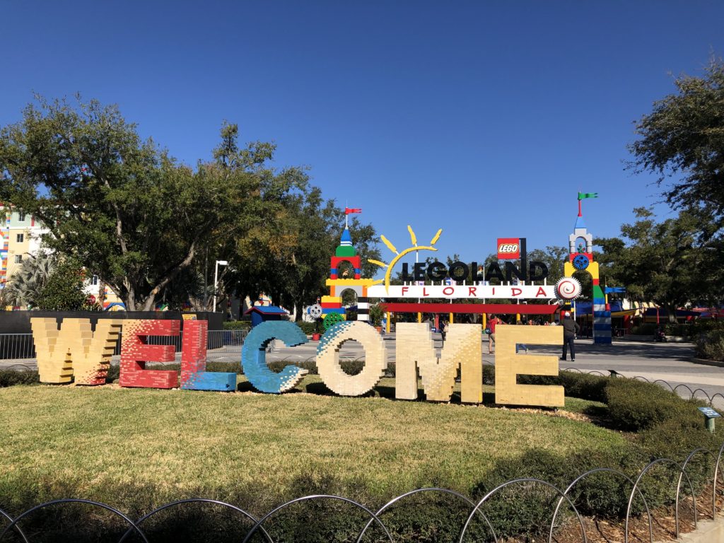 LEGOLAND Florida Entrance Welcome Sign