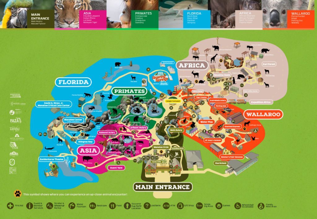 Map of ZooTampa