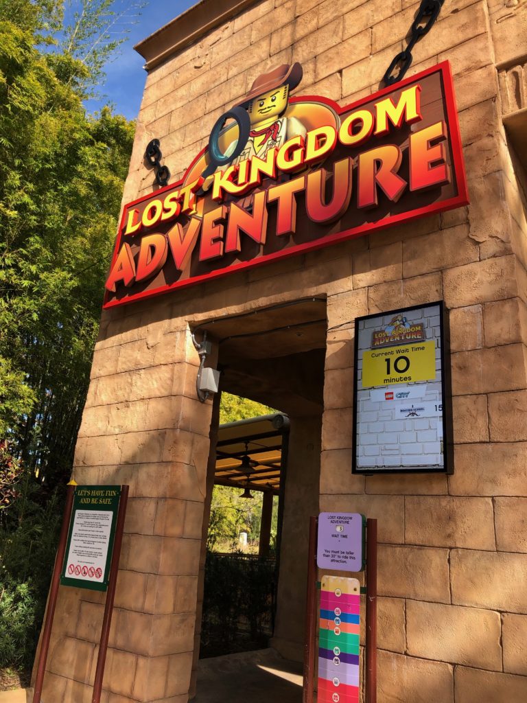 Entrance to Lost Kingdom Adventure Interactive Ride - LEGOLAND Florida Rides