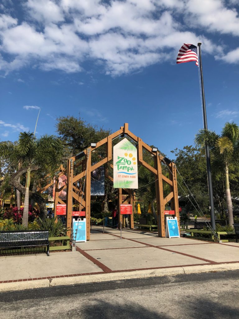 Entrance of ZooTampa at Lowry Park