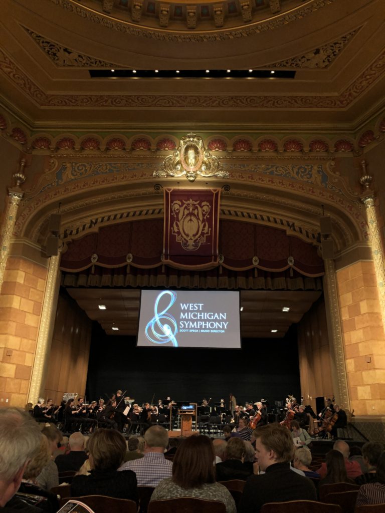 West Michigan Symphony concert inside the Frauenthal - Muskegon MI