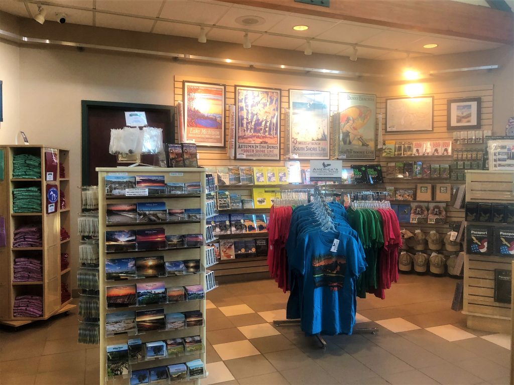 Gift Shop at the Indiana Dunes National Park Visitor Center 