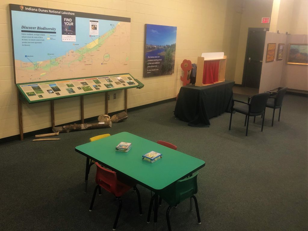 Exhibit Hall at the Indiana Dunes Visitor Center