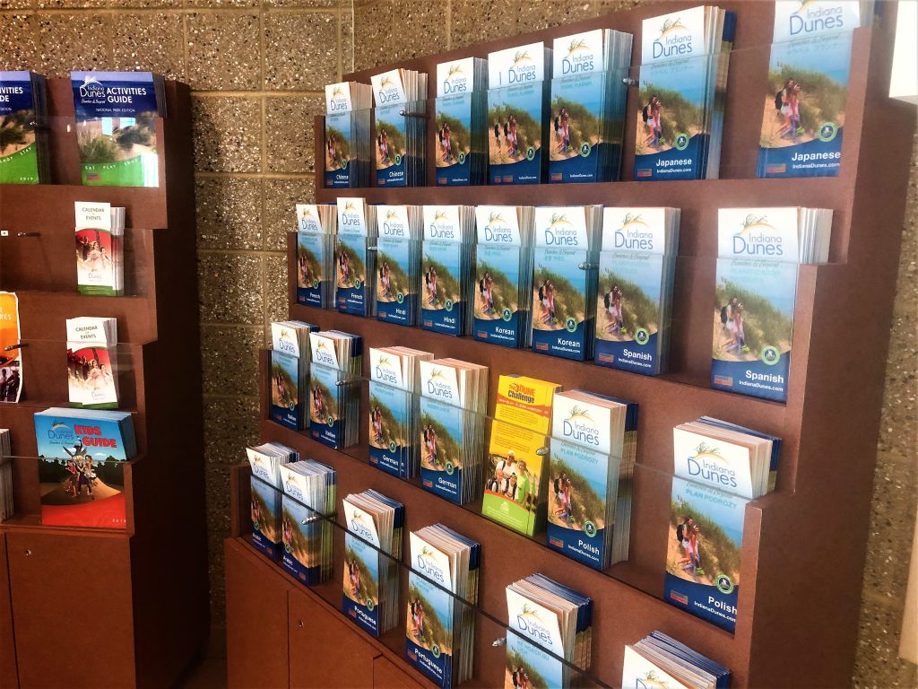 Indiana Dunes foreign language travel brochures