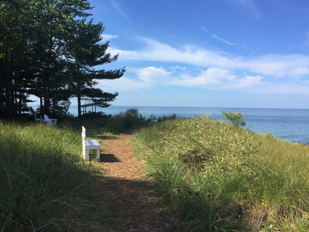 Overlooking Lake Michigan at the Christian Reformed Conference Grounds, Grand Haven, Michigan