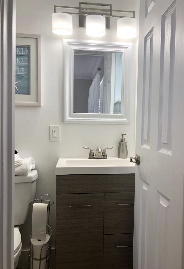 Master bathroom vanity