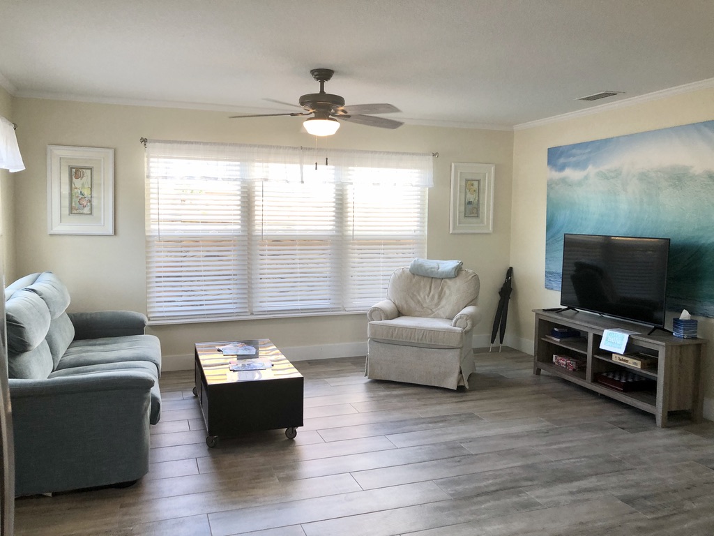 Bright and open living room. 