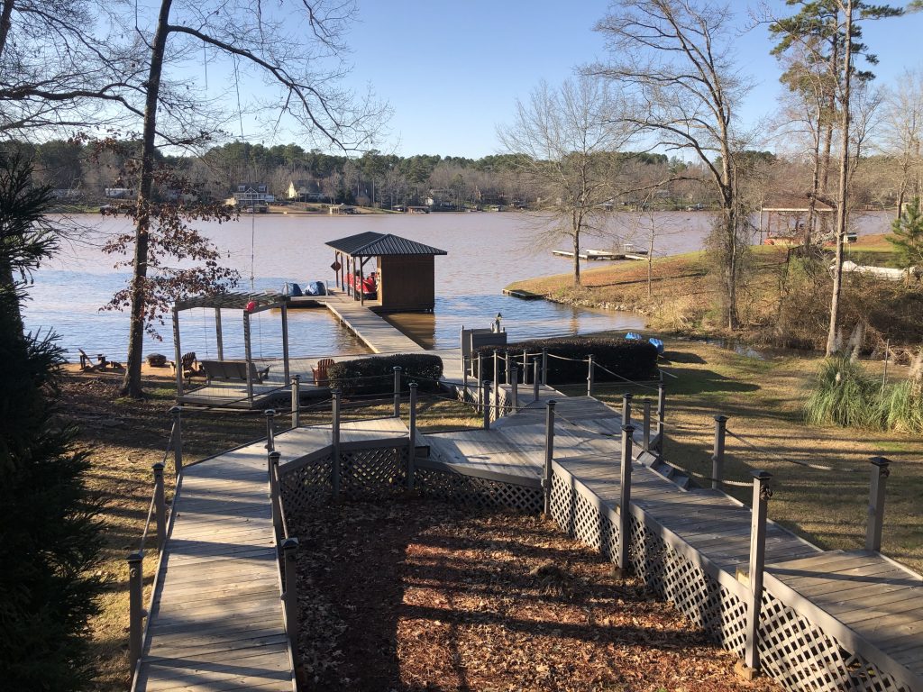 Boardwalk from the home to the beach