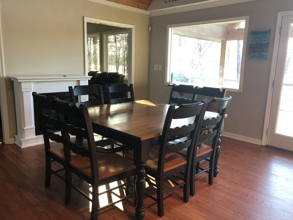 Dining room with seating for 10.