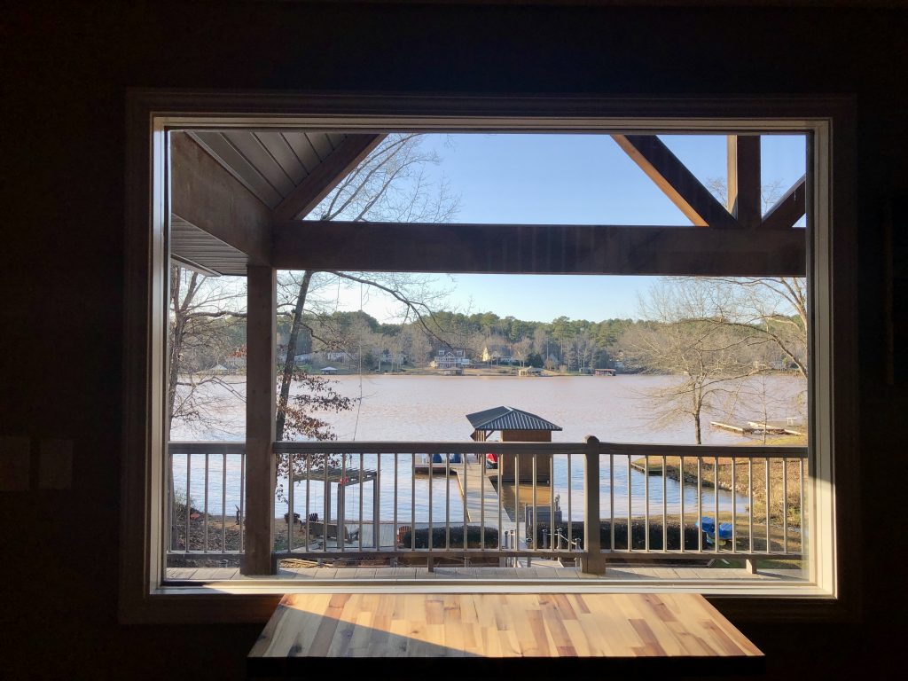 Dining room views of Lake Sinclair