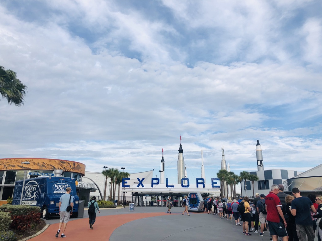 Gate where you will begin your Kennedy Space Center Tour