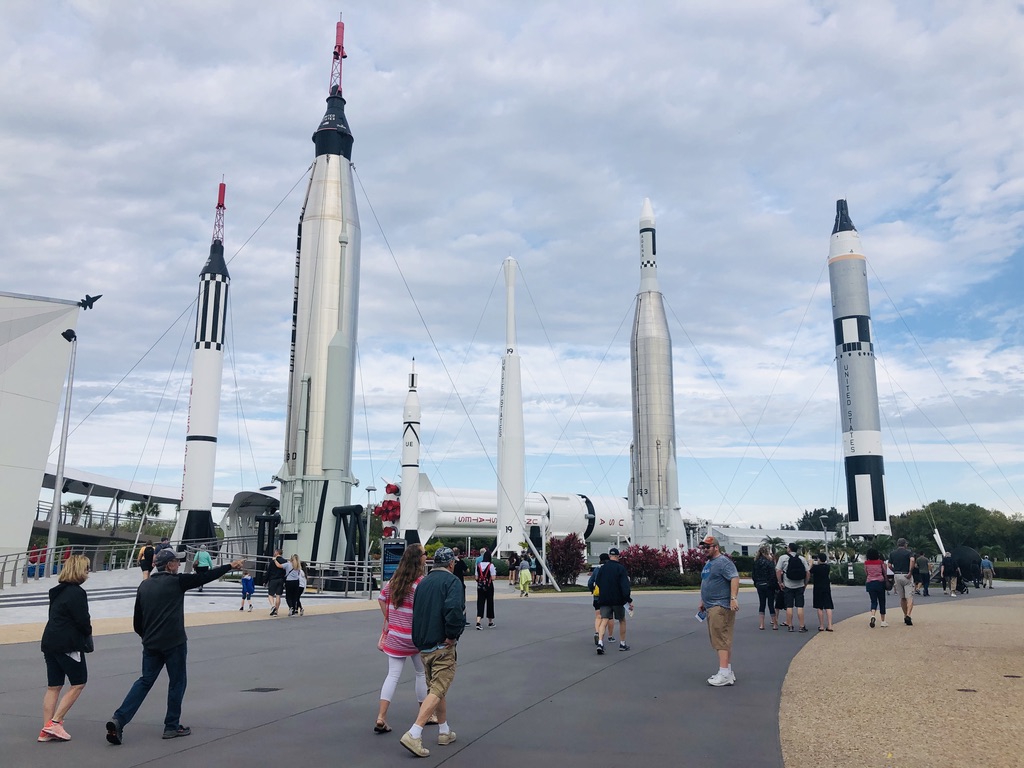 Kennedy Space Center Tour - The Rocket Garden 
