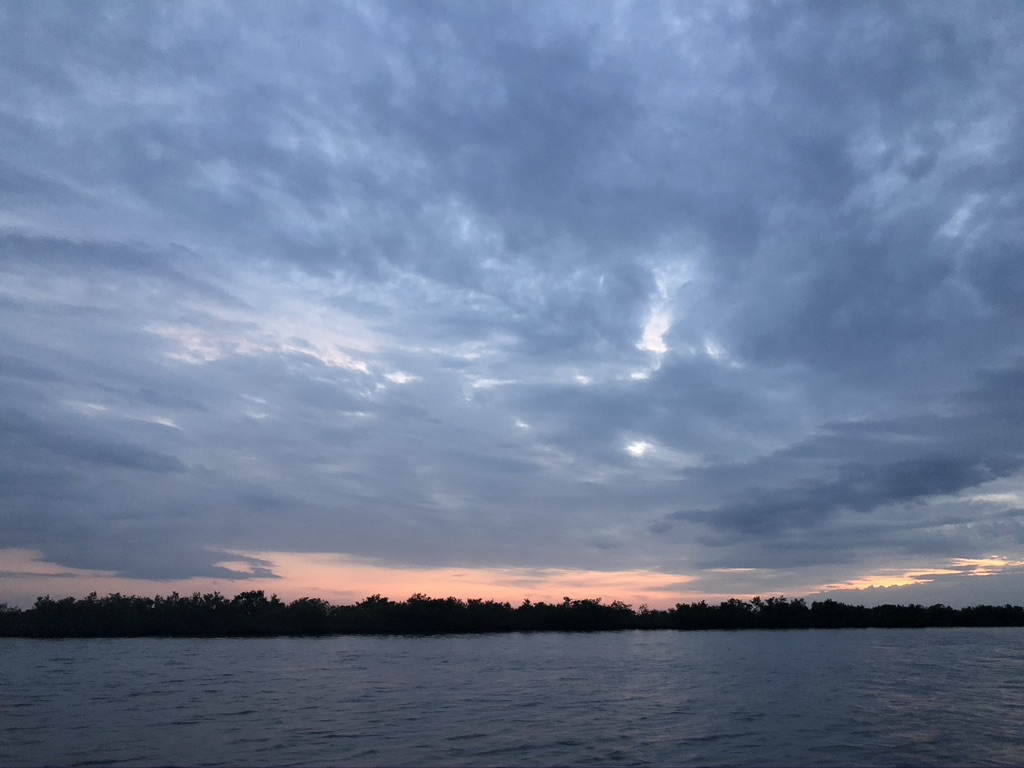 A cloudy Florida sunset. 