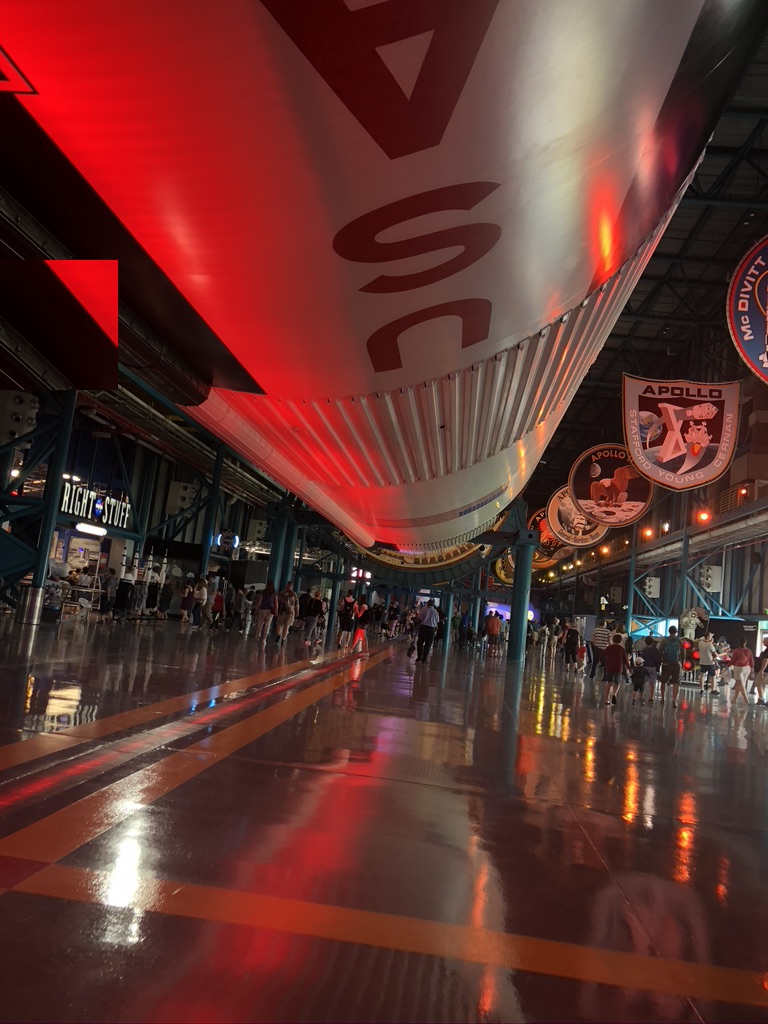 Underneath of the Saturn V Rocket - Kennedy Space Center Tour