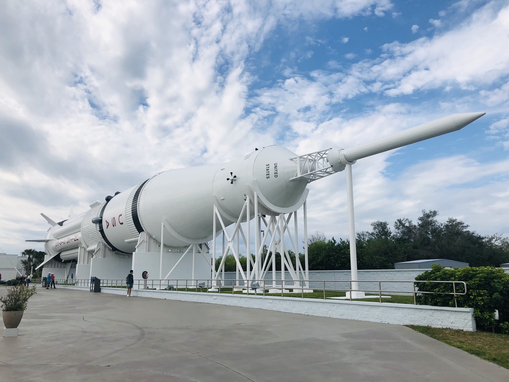 Saturn 1B rocket in the Rocket Garden.