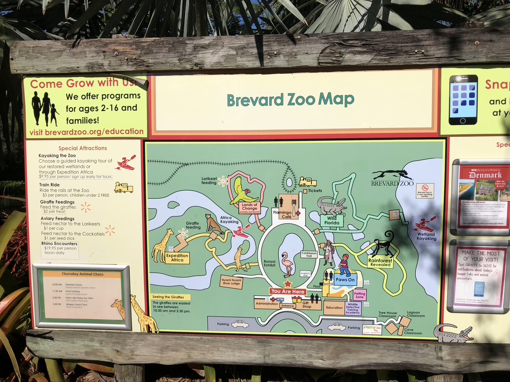 Brevard Zoo Map - Melbourne, Florida