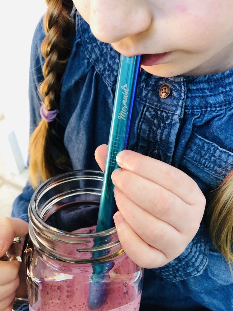 Mermaid Straw Review, stainless steel smoothie straw