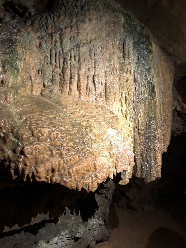 Large cave formation.