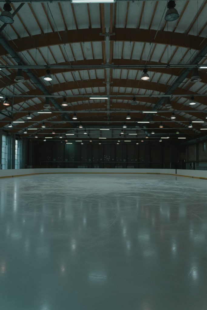 Empty ice rink
