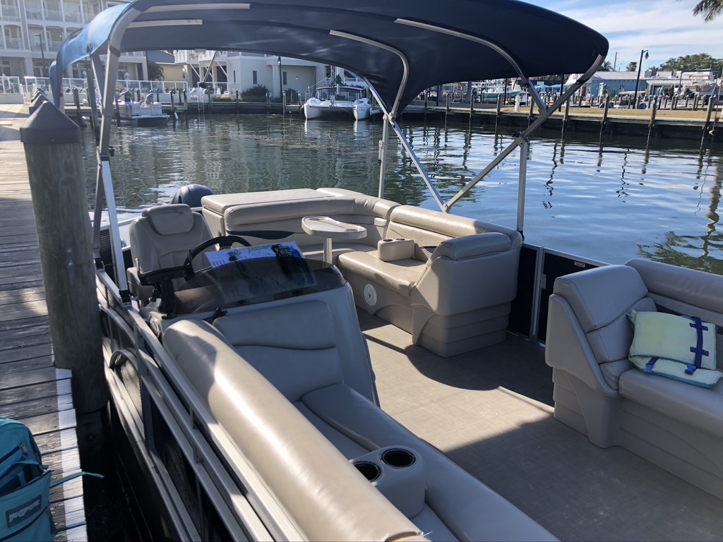 Bennington Tritoon from Anna Maria Island Water Sports - Best Boat Rental on Anna Maria Island