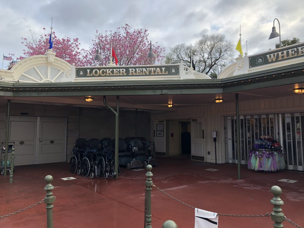 Location for Lockers Magic Kingdom