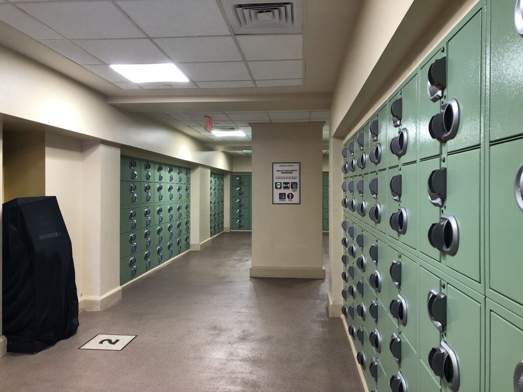 Lockers Magic Kingdom, inside rental location. 