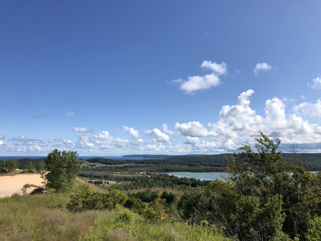 View from stop #3, Dune Overlook, at the Pierce Stocking Scenic Drive.