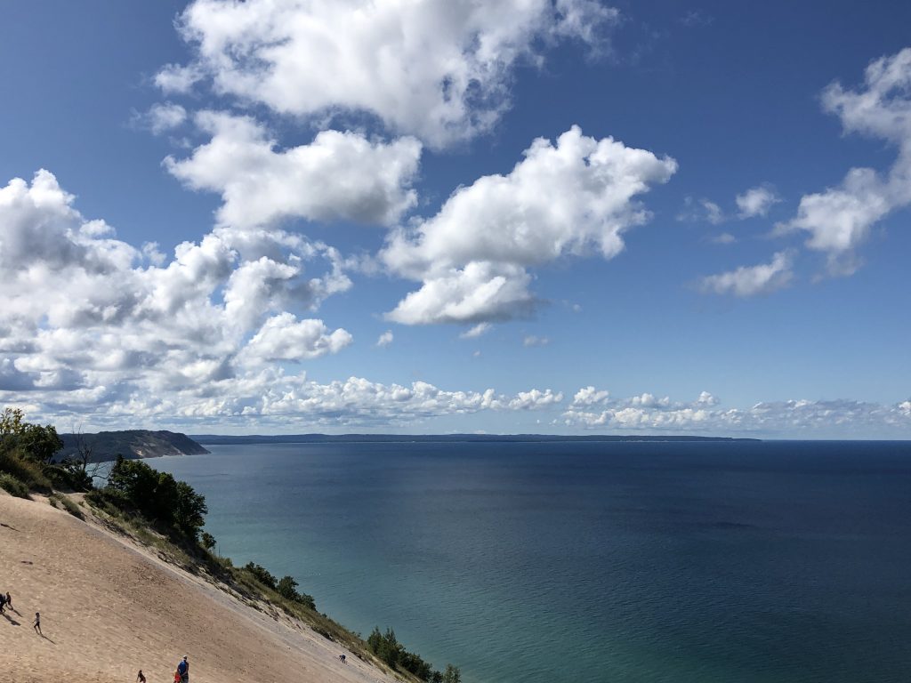 View from stop #9 inside the Pierce Stocking Scenic Drive.