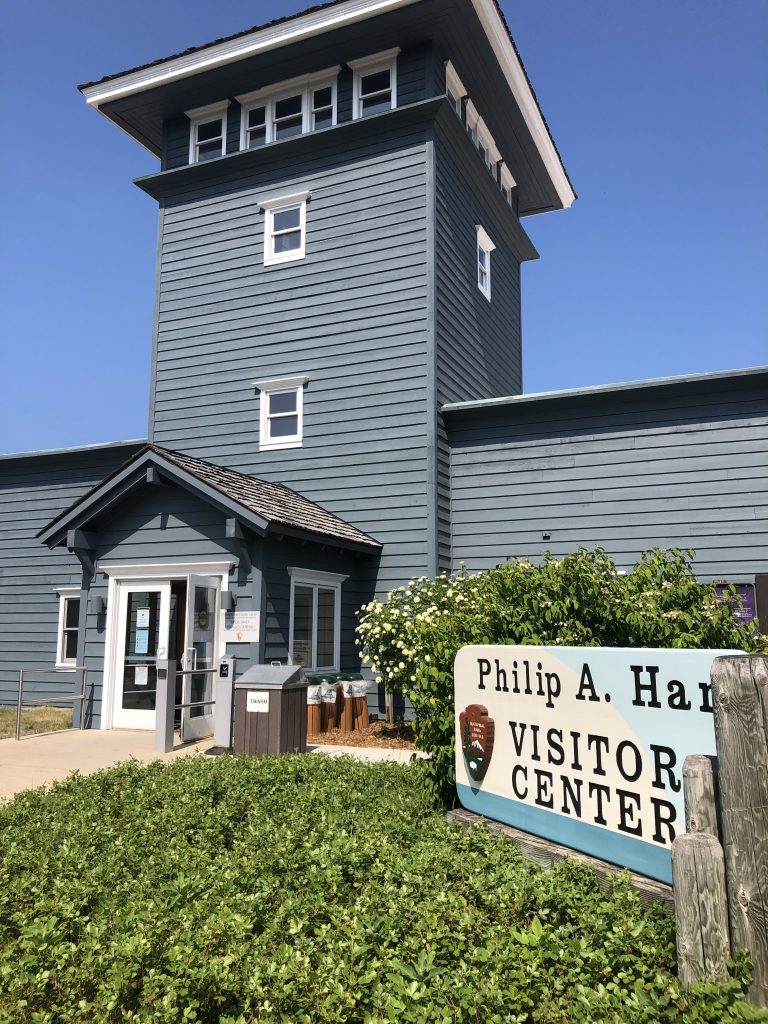 The Philip A. Hart Visitor Center at the Sleeping Bear Dunes National Lakeshore.
