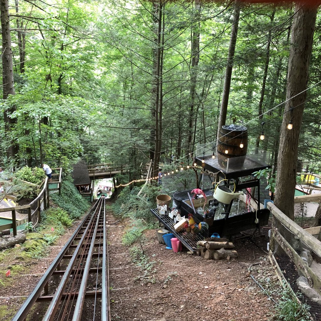 Things to do with kids Gatlinburg.  Incline rail car Smoky Mountains