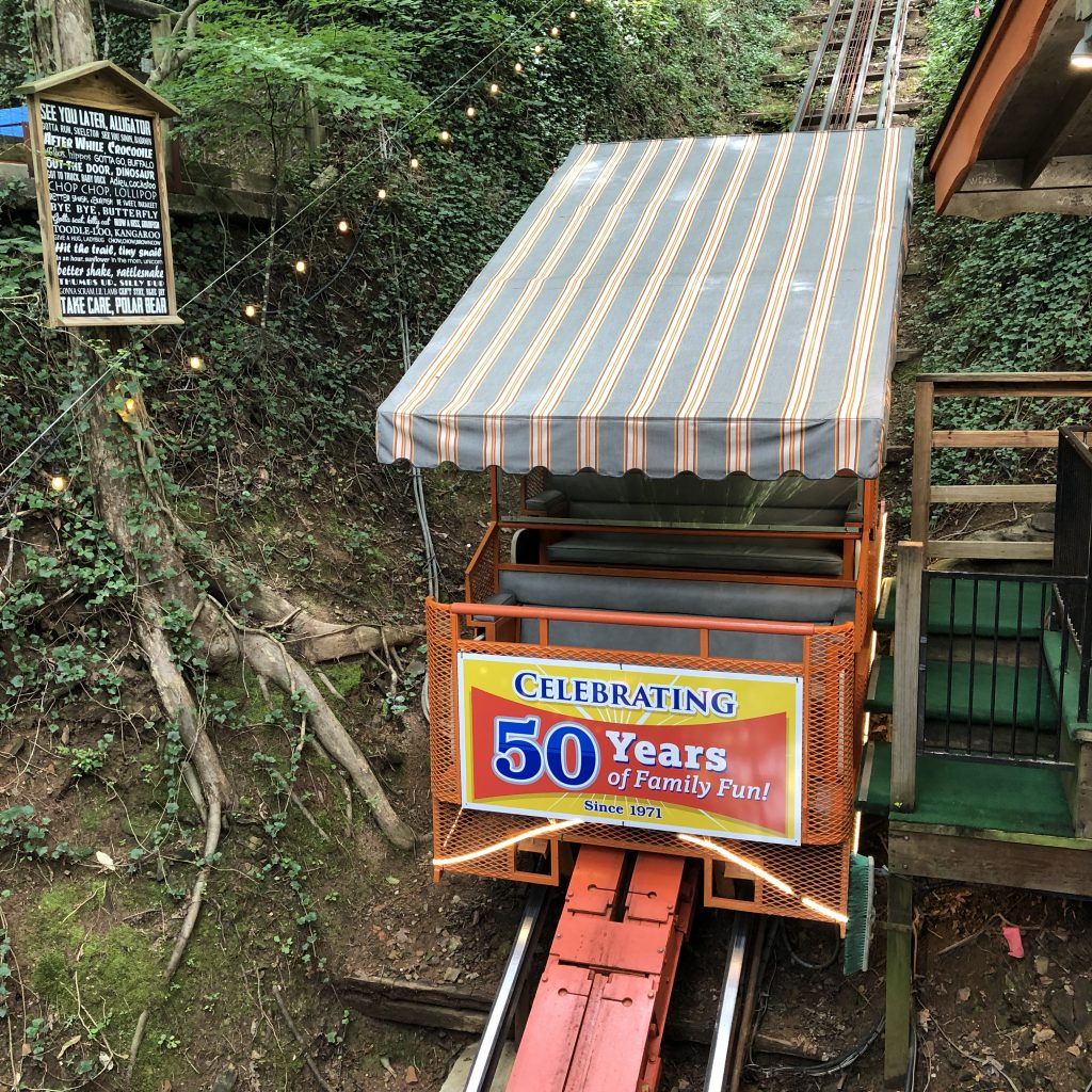 Incline car at Hillbilly Golf, Gatlinburg, TN  