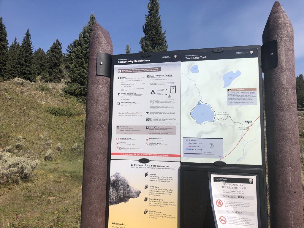 Trout Lake Trail Yellowstone National Park