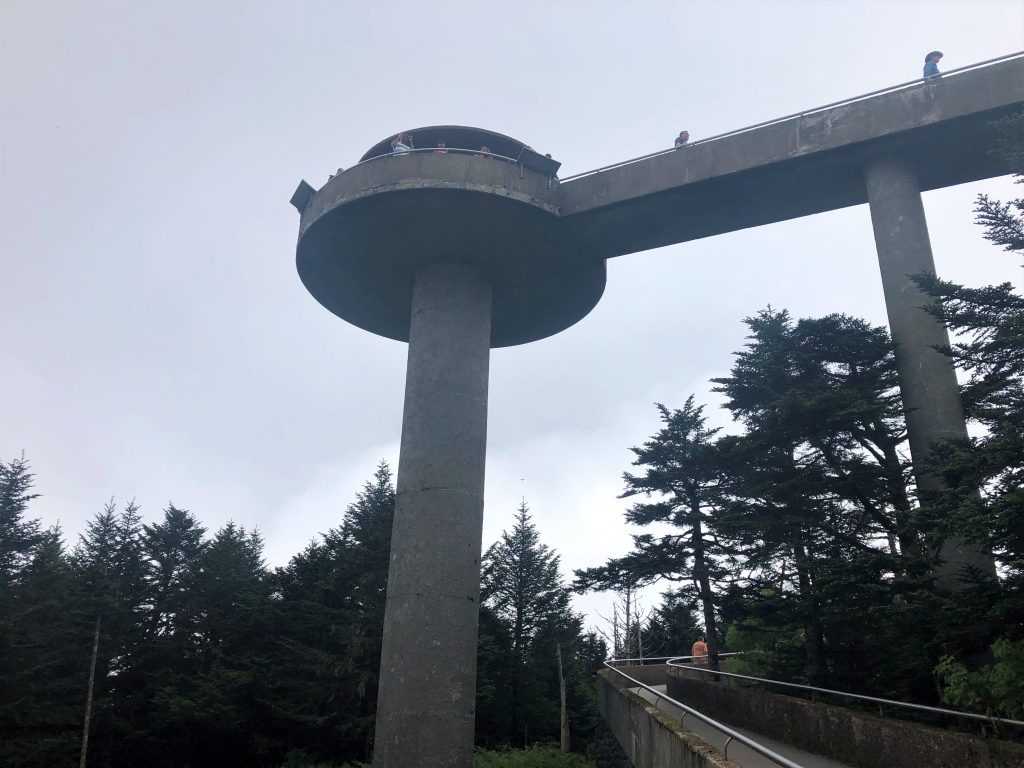Clingman's Dome, Smoky Mountains National Park.  Highest point in the Smoky Mountains. 