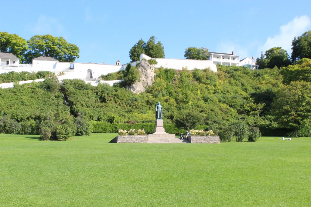 Fort Mackinac overlooking Pere Marquette Park, Mackinac Island, MI