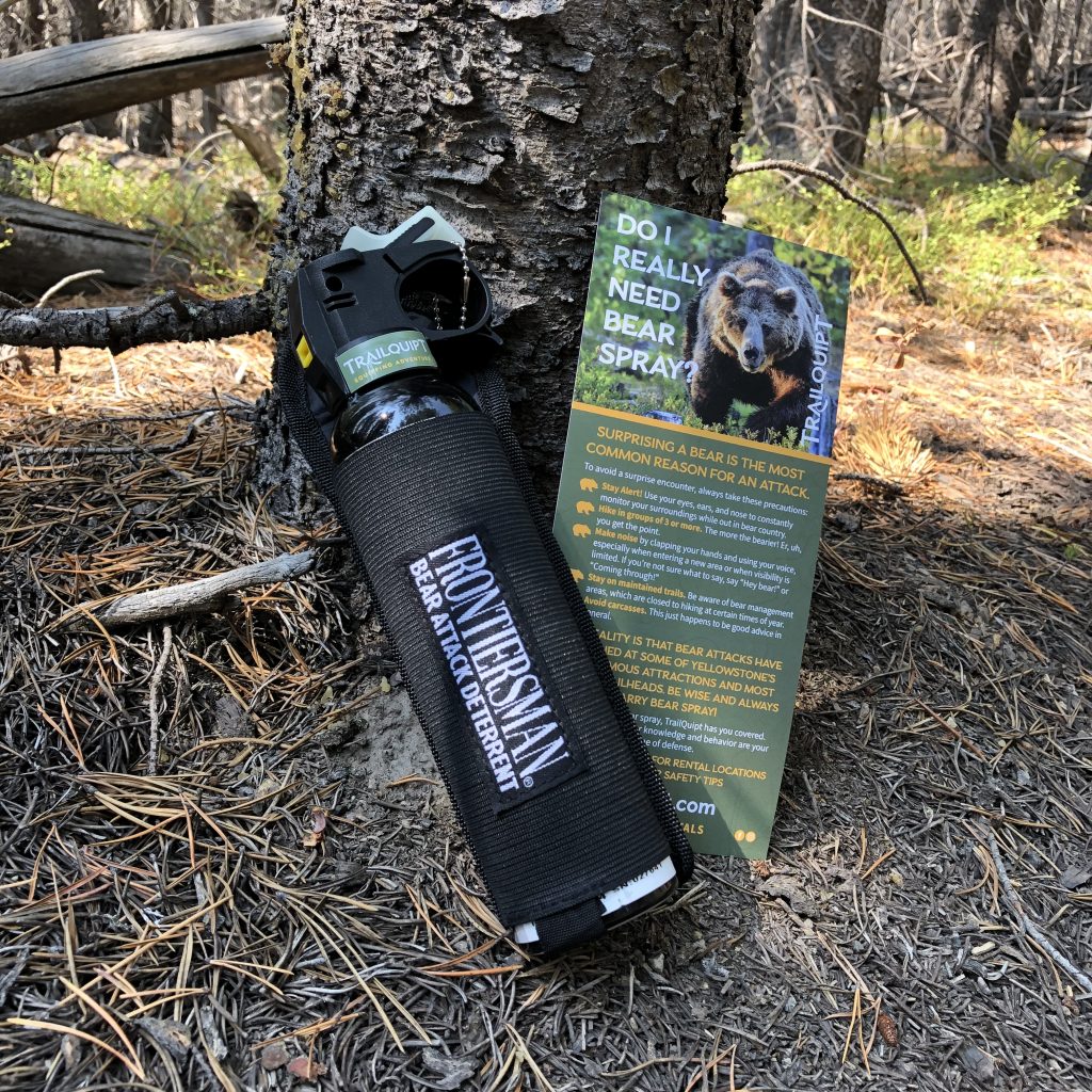 TrailQuipt bear spray rental Yellowstone National Park (Gardiner Entrance)