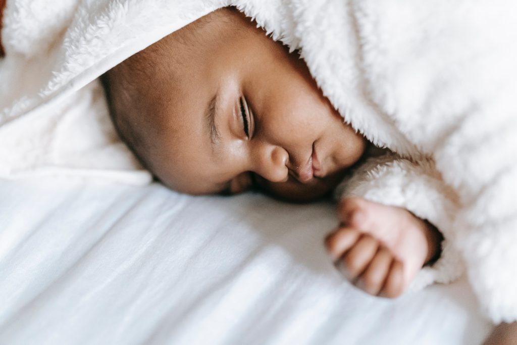 Baby napping.