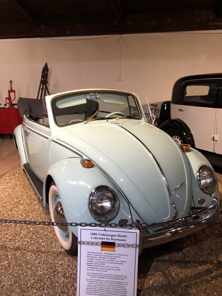 Vintage 1966 Volkswagen Beetle at the Sarasota Car Museum.