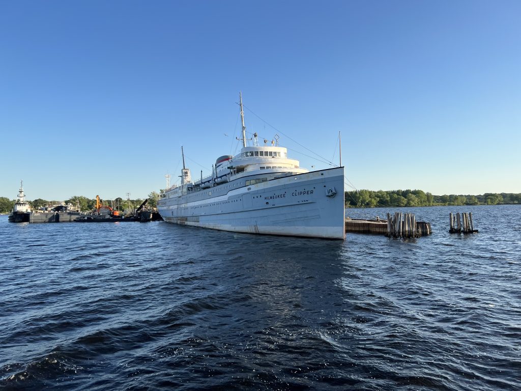 S.S. Milwaukee Clipper on Muskegon Lake