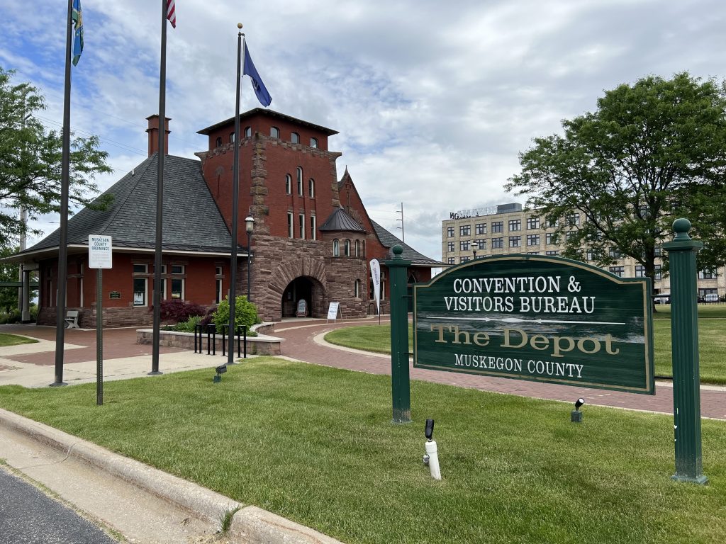 Visit Muskegon Visitors Bureau - First stop after arriving on the ferry from Milwaukee to Muskegon MI