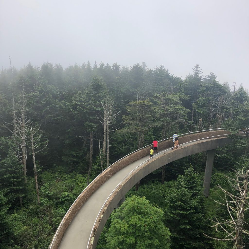 Ramp up to the top of Clingmans Dome