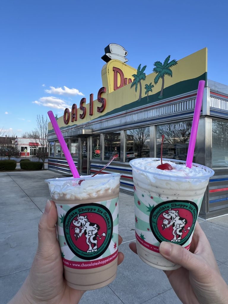 Oasis Diner milkshakes: Plainfield Indiana 